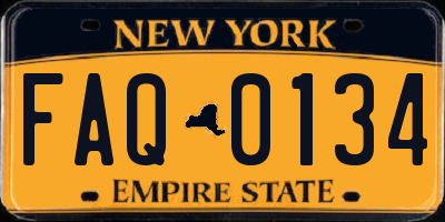 NY license plate FAQ0134
