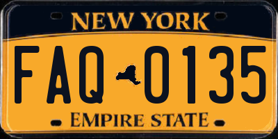 NY license plate FAQ0135