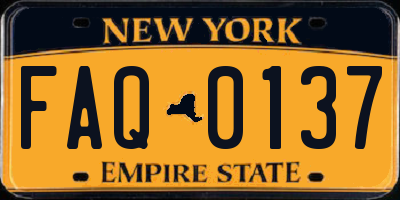 NY license plate FAQ0137
