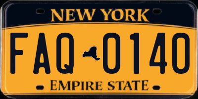 NY license plate FAQ0140