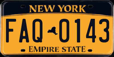 NY license plate FAQ0143