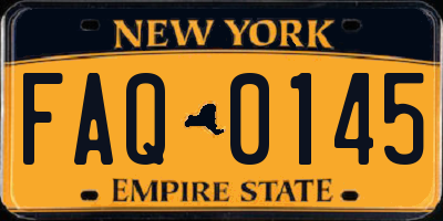 NY license plate FAQ0145