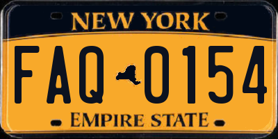 NY license plate FAQ0154