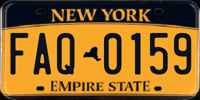 NY license plate FAQ0159