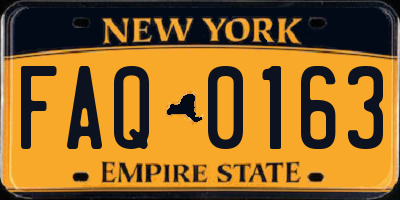 NY license plate FAQ0163