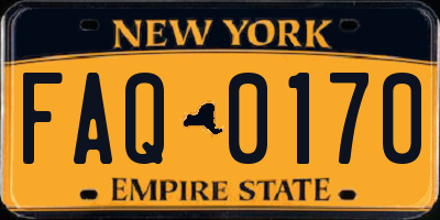 NY license plate FAQ0170