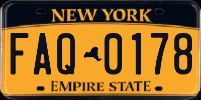 NY license plate FAQ0178