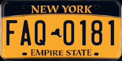 NY license plate FAQ0181