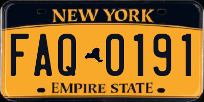 NY license plate FAQ0191