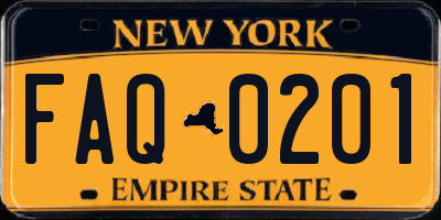 NY license plate FAQ0201