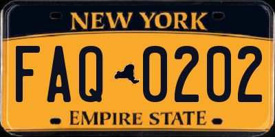 NY license plate FAQ0202