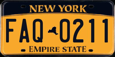 NY license plate FAQ0211