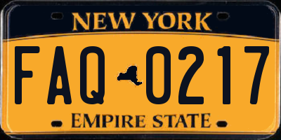 NY license plate FAQ0217