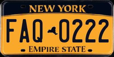 NY license plate FAQ0222