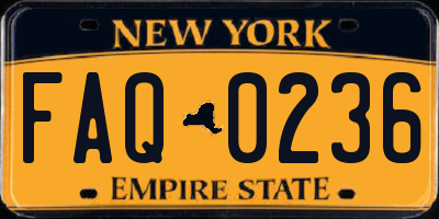 NY license plate FAQ0236