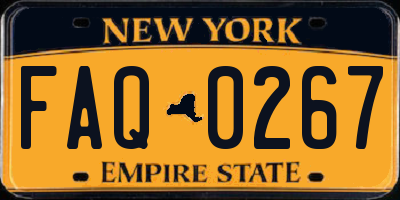 NY license plate FAQ0267