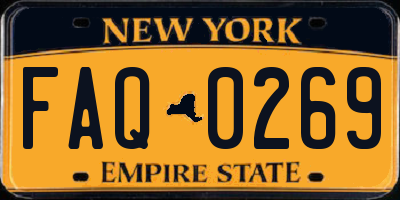 NY license plate FAQ0269