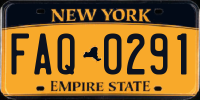 NY license plate FAQ0291
