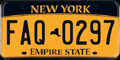 NY license plate FAQ0297