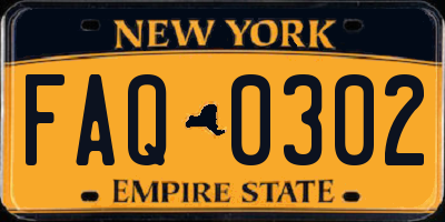 NY license plate FAQ0302