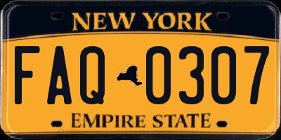 NY license plate FAQ0307