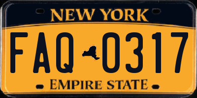 NY license plate FAQ0317