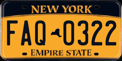 NY license plate FAQ0322