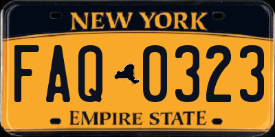 NY license plate FAQ0323