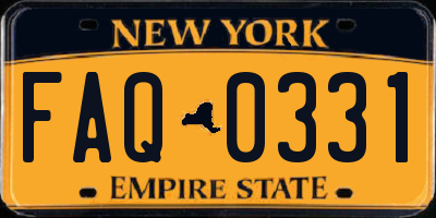 NY license plate FAQ0331