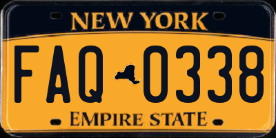 NY license plate FAQ0338