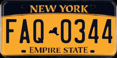 NY license plate FAQ0344