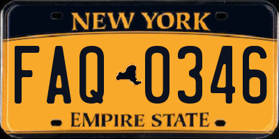 NY license plate FAQ0346