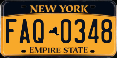 NY license plate FAQ0348