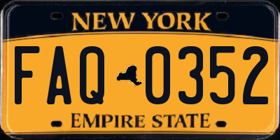 NY license plate FAQ0352