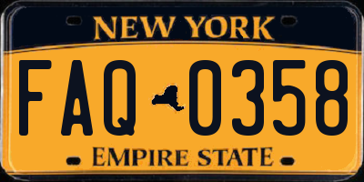 NY license plate FAQ0358