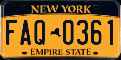 NY license plate FAQ0361