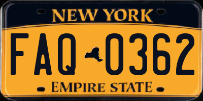 NY license plate FAQ0362
