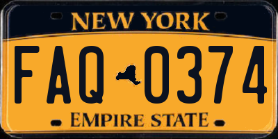 NY license plate FAQ0374