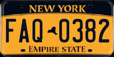 NY license plate FAQ0382
