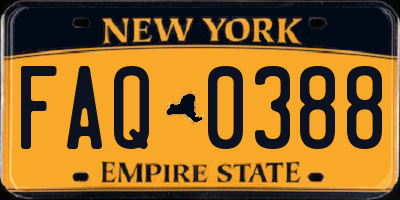 NY license plate FAQ0388