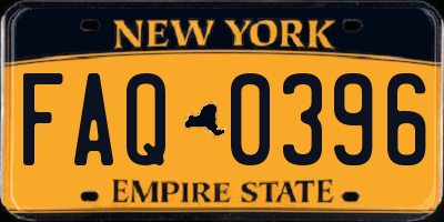 NY license plate FAQ0396