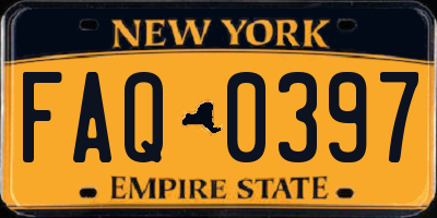 NY license plate FAQ0397