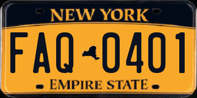 NY license plate FAQ0401