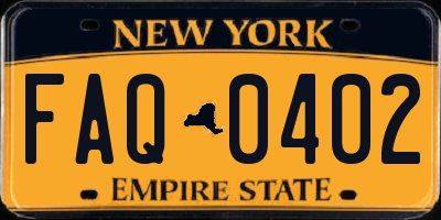 NY license plate FAQ0402