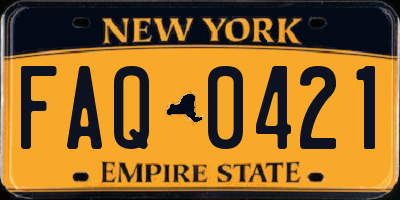 NY license plate FAQ0421