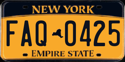 NY license plate FAQ0425
