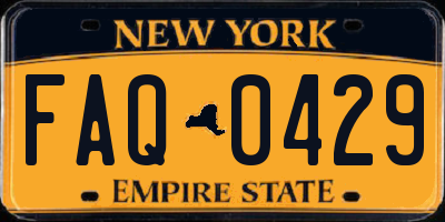 NY license plate FAQ0429