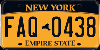 NY license plate FAQ0438