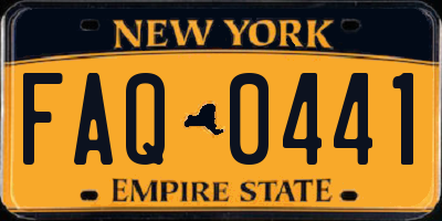 NY license plate FAQ0441