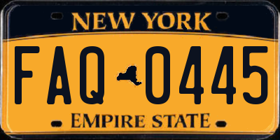 NY license plate FAQ0445